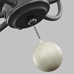 Люстра с 6-ю лампами и кремовыми деревянными бусинами Feiss варинант исполнения - 7 | Loft Concept в Костроме