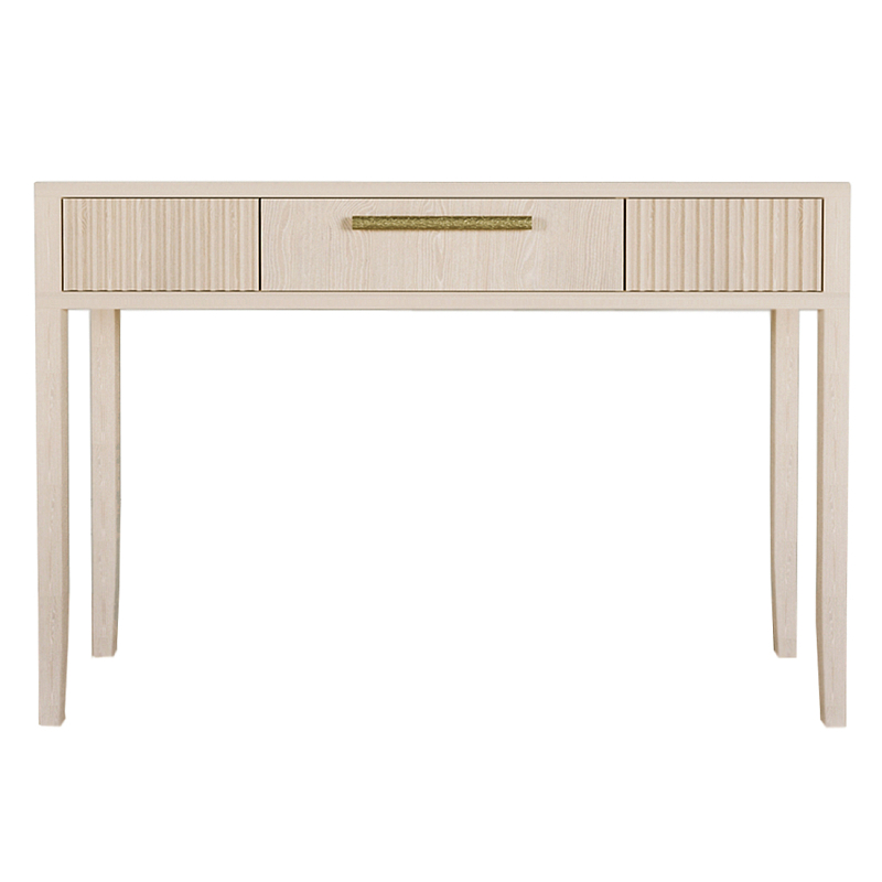 Элегантная Консоль Primo с выдвижным ящиком Светлый дуб Древесина Золотой в Костроме | Loft Concept 