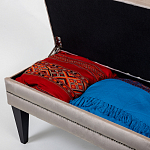 Мягкая банкетка с зоной для хранения Casket Beige варинант исполнения - 4 | Loft Concept в Костроме