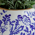 Ваза с синим цветочным узором Blue & White Ornament  варинант исполнения - 1 | Loft Concept в Костроме