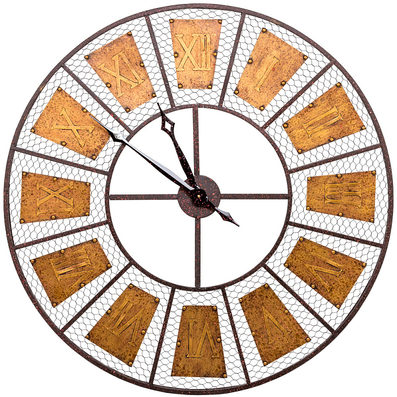 Часы настенные из металла в стиле лофт Clock with History Бронза Черный Часы настенные из металла в стиле лофт Clock with History Бронза Черный в Костроме | Loft Concept