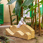 Дизайнерский модульный диван волнистой формы с цветным принтом Poltronova Superonda Sofa варинант исполнения - 22 | Loft Concept в Костроме