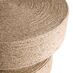 Приставной стол с отделкой из джута Juti D35 см варинант исполнения - 4 | Loft Concept в Костроме