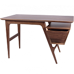 Письменный стол прямоугольный с 2-мя ящиками и полкой Idenontal варинант исполнения - 5 | Loft Concept в Костроме