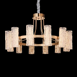 Люстра круглая с текстурными цилиндрическими плафонами Glimpse варинант исполнения - 5 | Loft Concept в Костроме