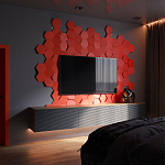 Гипсовая 3D Панель M-47 варинант исполнения - 1 | Loft Concept в Костроме