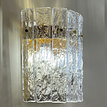 Бра с вертикальными рельефными стеклянными вставками Textured Glass варинант исполнения - 2 | Loft Concept в Костроме