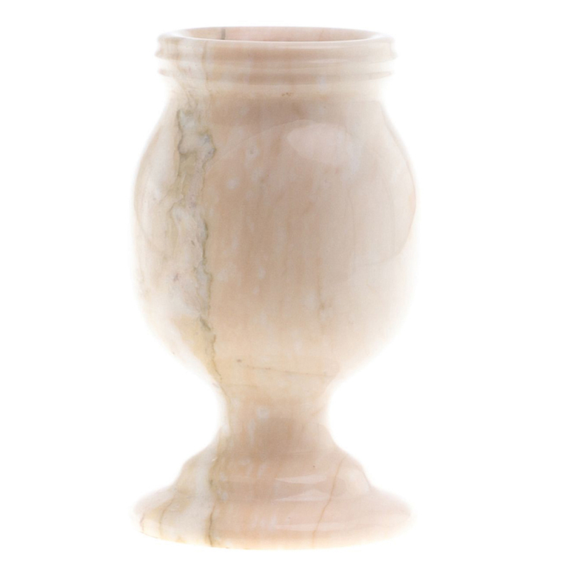 Ваза для цветов из натурального мрамора Marble Vase 2 Бежевый Ваза для цветов из натурального мрамора Marble Vase 2 Бежевый в Костроме | Loft Concept