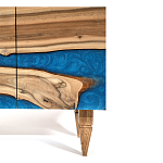 Стильный Буфет лофт 4 двери Cabinet Crimson River фасад эпоксидная смола  варинант исполнения - 4 | Loft Concept в Костроме