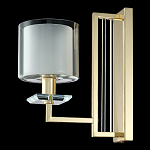 Бра с геометрическим каркасом из металла и цилиндрическим стеклянным плафоном Laurent варинант исполнения - 8 | Loft Concept в Костроме