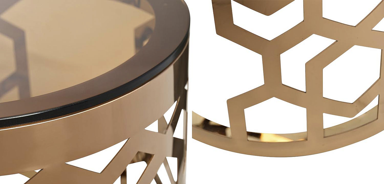 Подставка Yen Geometry pink gold cylinder 70 Подставка Yen Geometry pink gold cylinder 70 - Loft-Concept в Костроме