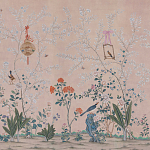 Обои ручная роспись Cecily pink варинант исполнения - 2 | Loft Concept в Костроме