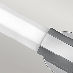 Бра для ванных комнат горизонтальное с длинным белым матовым плафоном в форме шестиугольника на круглом основании Hinkley варинант исполнения - 14 | Loft Concept в Костроме