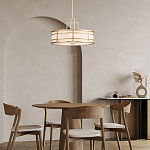 Подвесной светильник цвета латунь с белым матовым плафоном с геометрическим рисунком Feiss варинант исполнения - 8 | Loft Concept в Костроме