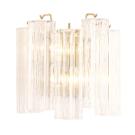 Бра с вертикальными стеклянными подвесками Hexagon Tube Light варинант исполнения - 3 | Loft Concept в Костроме