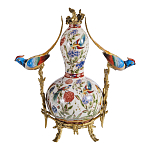 Ваза из фарфора с птицами и цветочной росписью Garden of Eden варинант исполнения - 2 | Loft Concept в Костроме