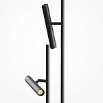 Напольный торшер светодионый черный Lumen Duo варинант исполнения - 2 | Loft Concept в Костроме