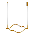 Подвесной светильник волнообразный изогнутый на двух тросах 103 см Spiral Lighting варинант исполнения - 3 | Loft Concept в Костроме