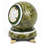Часы настольные в виде шара из натурального камня Ball Stone Clock варинант исполнения - 5 | Loft Concept в Костроме