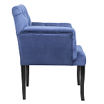 Кресло Addison Chic Armchair deep blue velour варинант исполнения - 2 | Loft Concept в Костроме