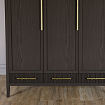 Большой Шкаф Primo Темный орех с 3 дверьми и 3 выдвижными ящиками варинант исполнения - 2 | Loft Concept в Костроме