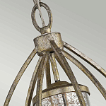 Подвесной светильник овальной формы с цилиндрическим плафоном в цвете сусальное серебро Kichler варинант исполнения - 3 | Loft Concept в Костроме