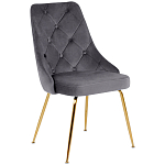 Стул в серой велюровой обивке Ward Grey Velour Chair варинант исполнения - 1 | Loft Concept в Костроме