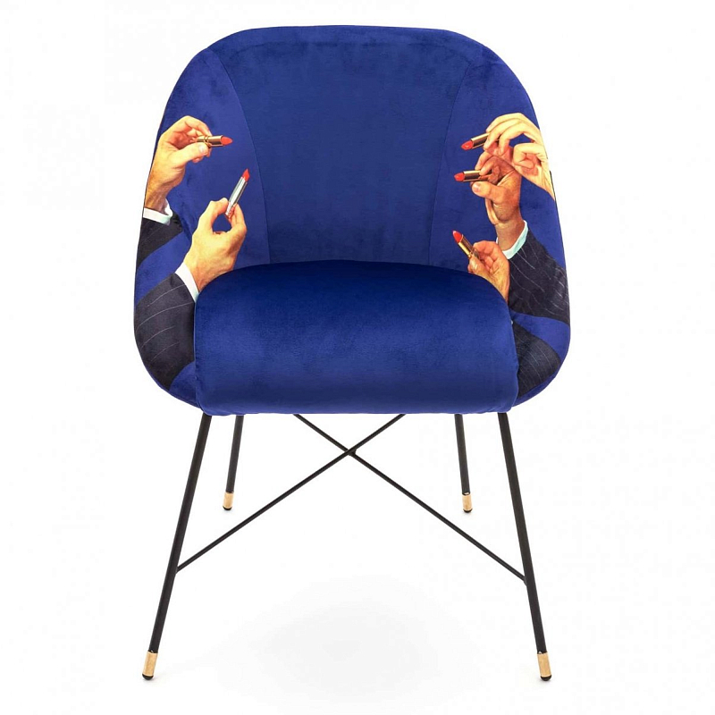 Кресло Seletti Padded Chair Lipsticks Мульти Черный Кресло Seletti Padded Chair Lipsticks Мульти Черный в Костроме | Loft Concept