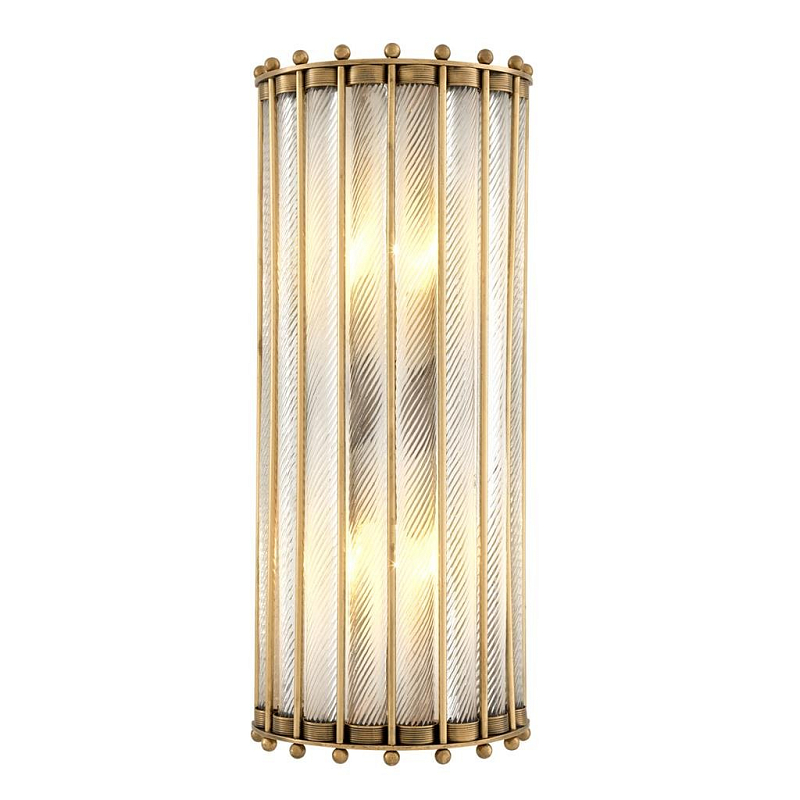 Бра Wall Lamp Tiziano Латунь Прозрачное Стекло Бра Wall Lamp Tiziano Латунь Прозрачное Стекло в Костроме | Loft Concept