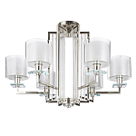 Люстра с 6-ю цилиндрическими плафонами из стекла Laurent варинант исполнения - 3 | Loft Concept в Костроме