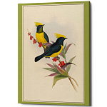Постер на холсте с изображением птиц Blooming Birds Poster варинант исполнения - 9 | Loft Concept в Костроме