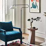 Дизайнерский журнальный стол с круглой каменной столешницей Utezu варинант исполнения - 2 | Loft Concept в Костроме