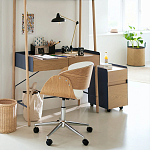 Вращающееся офисное кресло на колёсах Delwyn Chair варинант исполнения - 5 | Loft Concept в Костроме