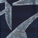 Обои ручная роспись в стиле Арт-деко Symphony Colourway SC-104 on Kyanite silk dupion варинант исполнения - 1 | Loft Concept в Костроме