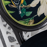 Стул чёрный из натурального бука с изображением птица в саду Blooming Magnolias варинант исполнения - 3 | Loft Concept в Костроме