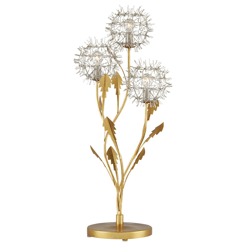 Настольная лампа в виде цветка одуванчика Hanging Dandelion Золотой Серебряный Настольная лампа в виде цветка одуванчика Hanging Dandelion Золотой Серебряный в Костроме | Loft Concept