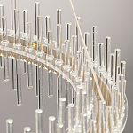 Люстра круглая с прозрачными стеклянными трубками 51 см Nembus варинант исполнения - 11 | Loft Concept в Костроме