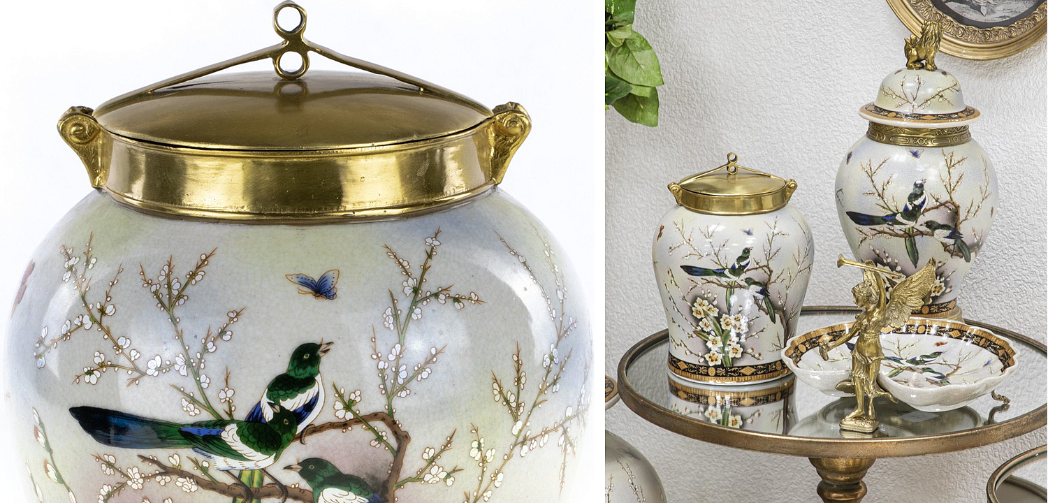 Ваза Magpies on Cherry Blossom Vase Ваза Magpies on Cherry Blossom Vase - Loft-Concept в Костроме