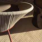 Дизайнерское уличное кресло с веревочной спинкой PETALO Armchair варинант исполнения - 9 | Loft Concept в Костроме