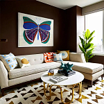 Дизайнерский журнальный столик чёрный с круглой столешницей Arycy варинант исполнения - 4 | Loft Concept в Костроме