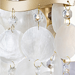 Бра с белыми перламутровыми подвесками и золотистыми волнистыми элементами SHELL варинант исполнения - 2 | Loft Concept в Костроме