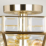 Потолочный светильник шестигранной формы с прозрачными стеклянным плафоном Elstead Lighting варинант исполнения - 10 | Loft Concept в Костроме