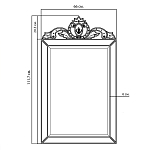 Зеркало настенное в раме Venetian Mirror варинант исполнения - 2 | Loft Concept в Костроме