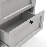 Комод узкий с 5-ю ящиками серый Silva Grey Chest of Drawers варинант исполнения - 4 | Loft Concept в Костроме