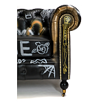 Диван в Лофт Честерфильд граффити из винтажной кожи GRAFFITI PARA Chesterfield варинант исполнения - 6 | Loft Concept в Костроме