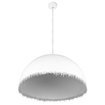 Подвесной светильник в форме купола белого цвета с ажурной бахромой Tactile Line варинант исполнения - 4 | Loft Concept в Костроме