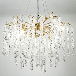 Люстра с декором в виде ветвей с хрустальными подвесками Fairytree Gold Crystal Chandelier 8 варинант исполнения - 5 | Loft Concept в Костроме