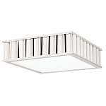 Потолочный светильник квадратный с гофрированным серебрянным абажуром Millennium варинант исполнения - 2 | Loft Concept в Костроме