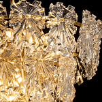 Люстра многоярусная с объемными прозрачными цветами Hanging Flowers варинант исполнения - 5 | Loft Concept в Костроме