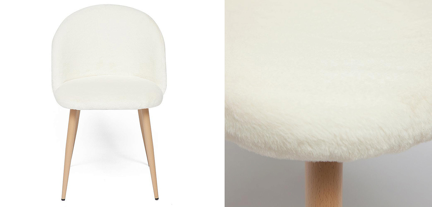 Стул Lea white plush - Loft-Concept в Костроме